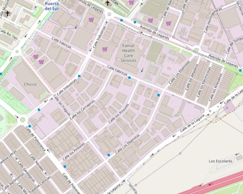Mapa de la ubicación de AZ Recovery Alcorcón, C. los Pintores, 6, 28923 Alcorcón