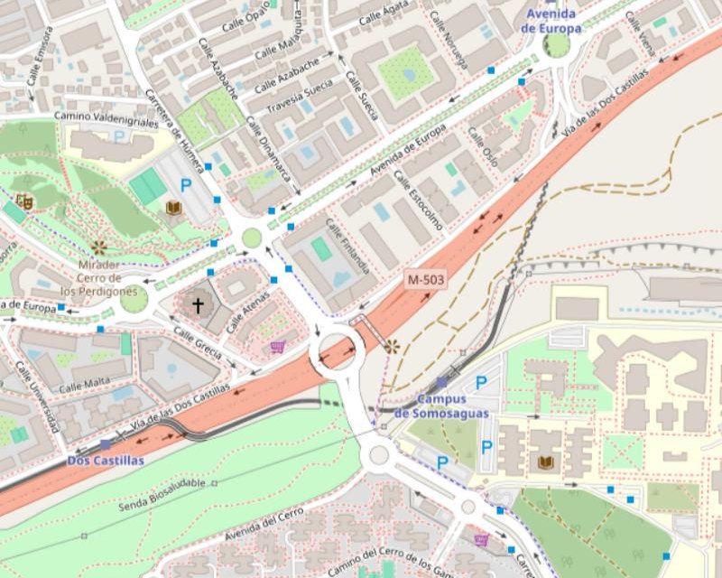 Mapa de la ubicación de AZ Recovery Fima, Vía de las Dos Castillas, 17, 28224 Pozuelo de Alarcón
